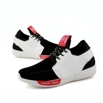 ZNPNXN Men's Fashion Sneakers Fabric Running Shoea (White)  