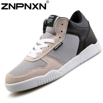 ZNPNXN Men's Fashion Sneakers Shoes Tull Shoes Spotrs Shoes Walking Shoes Running Shoes (Grey)  