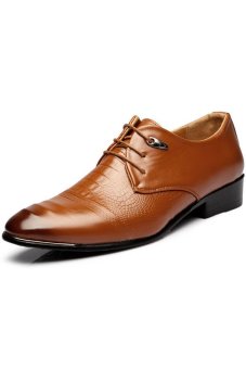 Znpnxn Men's Formal Shoes Office Derby & Oxfords (Brown)  