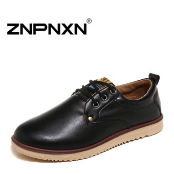 ZNPNXN Men's Retro Formal Shoes Casual Shoes(Black)  