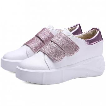 ZNPNXN Women's Fashion Sneakers Shoes Tull Shoes Spotrs Shoes Walking Shoes Wedges Shoes (Pink)  
