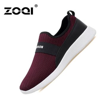 ZOQI Men's And Women's Fashion Sport Shoes Running Shoes Light Sneaker(Red) - intl  