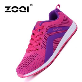 ZOQI Men's And Women's Fashion Sport Shoes(Rose&Purple) - intl  