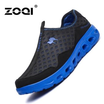 ZOQI Men's and Women's Fashion Sports Shoes Mesh Sneaker (Black) - intl  