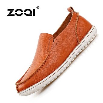 ZOQI Men's Fashion Casual Shoes Low Cut Formal Shoes(Brown) - intl  