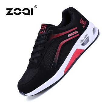 ZOQI Men's Fashion Shoes Sneakers Lightweight net sports shoes(Black&red) - intl  