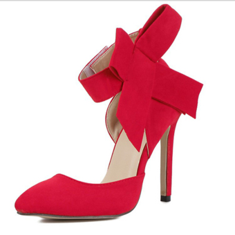 ZOQI woman's fashion Heels Pumps bow-knot especially shoes (Red) - intl  