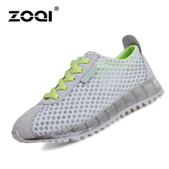 ZOQI Woman's Fashion Sneakers Sport Casual Breathable Comfortable Shoes (Grey) - Intl  