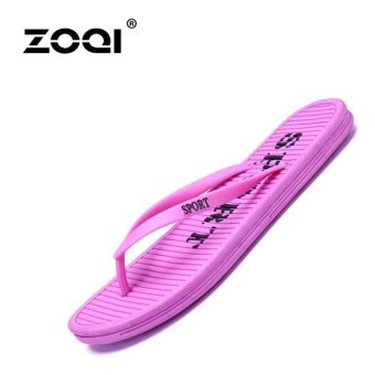 ZOQI Women's Fashion Flip Flops & Sandals Casual Shoes Beach Flip Flops (Rose) - intl  