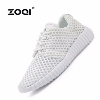 ZOQI Women's Fashion Hollow Sneakers Casual Shoes Anti-skid Sneaker(White) - intl  