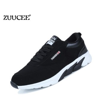 ZUUCEE Men's casual shoes Korean version of the trend of running men's shoes students tide shoes (black) - intl  