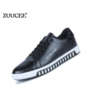 ZUUCEE Men's shoes tide shoes sports shoes black green casual shoes shoes running wild men's shoes (black) - intl  