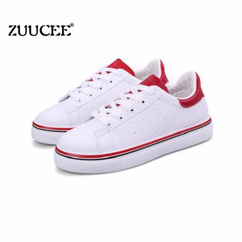 ZUUCEE Wild casual shoes small white shoes flat tide 2017 spring and autumn new shoes student board?red? - intl  