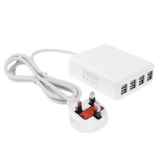 8-Ports 40W 5V 8A High Compatibility USB Desktop Charger for iPhone 6 and 6 Plus, iPhone 6s and 6s Plus, iPad Air 2 and Air, iPad mini 3, Samsung, Sony, UK Plug (Intl)