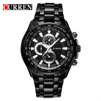 [100% Genuine]CURREN 8023 Mens Watches Top Brand Luxury Men Military Wrist Watches Full Steel Men Sports Watch Waterproof  