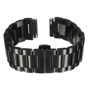 18 mm cepat-release dari baja anti karat tali untuk gelang jam Band Huawei jam pintar warna hitam - Internasional  