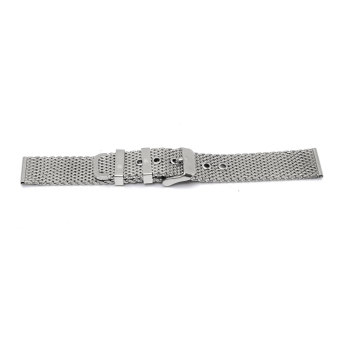 18mm Acero Ino Malla Trenzada Reloj Correa Banda Pulsera Watch Strap Band Silver  