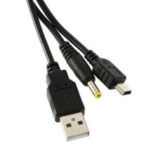 2 in 1 USB Charger Charging Data Transfer Cable For PSP 2000 3000 to PC