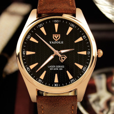 2016 Men's Simple Business Watch Luxury Brand Famous Men Watches YAZOLE Quartz Watch Golden Wristwatch Relogio