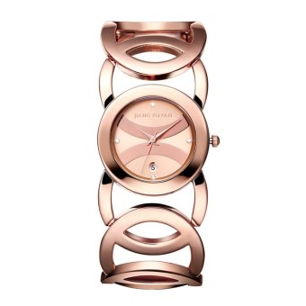 2017 Auto Date Brand Luxury Crystal Gold Watches Women Fashion Dress Bracelet Quartz Watch Shock Waterproof Feminino 3808 - intl  