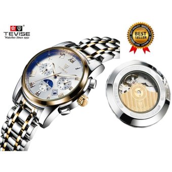 2017 Mechanical Watches Luxury Top Brand TEVISE Men Sport Watch Gold Clock Mens Calendar Automatic Wristwatch With Moon Phase - intl  