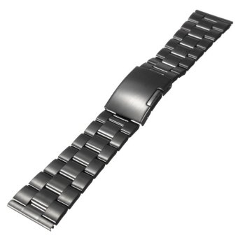 24mm Stainless Steel Solid Links Watch Band Strap Bracelet Straight End  