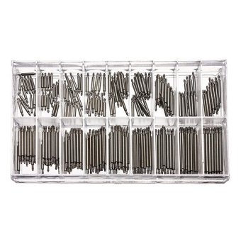 360 Pcs Stainless Steel Watch Band Spring Bars Strap Link Pins6--23mm Watchmaker - intl  