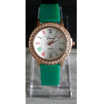 Ace Fashion Jam Tangan Geneva Bella 02 (Green)  