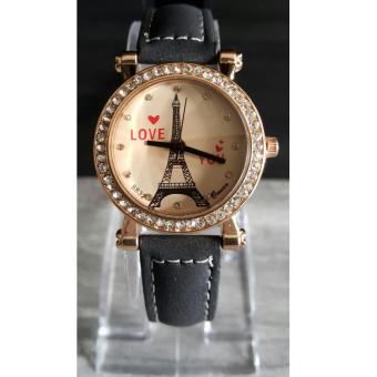 Ace Fashion Jam Tangan Geneva Paris Love 04 (Black)  