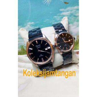 Alexandre Christie 8515 Rose Gold Hitam - Couple - Original  