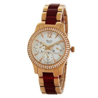 Alexandre Christie Ladies Passion AC 2463 GLD RED - Jam Tangan Wanita  