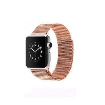 Apple Watch Band Milanese Loop Mesh Stainless Steel Strap Freely Fully Magnetic Closure Clasp Strap for Iwatch - intl  