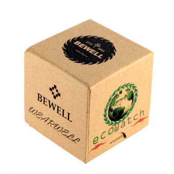 Bewell Mini Square Cardboard Watch Box Wristwatch Case   