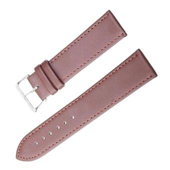 Bluelans® Men Faux Leather Universal Watch Strap Soft Wristband 14 mm - Brown  