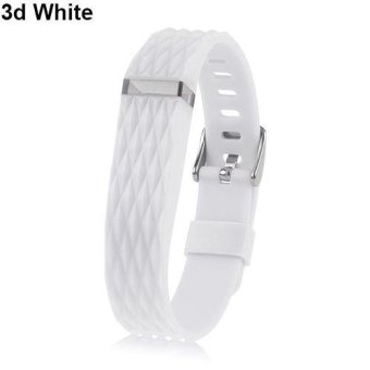 BODHI Replacement Wrist Band Wristband for Fitbit Flex Bracelet Classic Buckle (3d White) - intl  