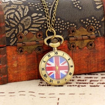 boyun Wholesale Dropship Small Necklace Women Mini Gifts Pendant Vintage Pocket Watch Bronze Student Dress Watch (as pic) - intl  
