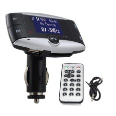 Car Kit Bluetooth Transmitter Hands free Modulator FM Audio MP3 Player USB Charger SD Slot FT Black