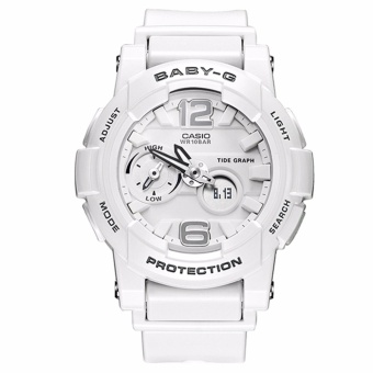 Casio Baby-G G-LIDE Series Women's Watch White Band Resin Strap BGA-180-7B1 Gift For Ladies/Girlfriend/Women - intl  