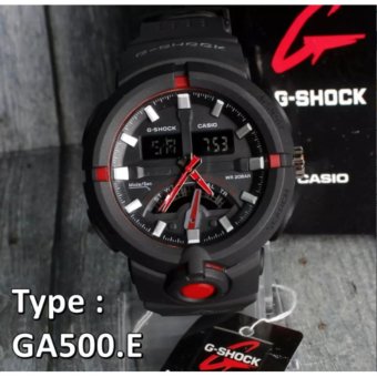 Casio G Shock FROGMAN GA500 Dual Time Digital Analog . Stopwatch Alam Hari Tanggal AKTIF  
