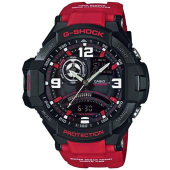 Casio G-Shock GA-1000-4B Jam Tangan Pria Strap Rubber Merah Hitam  