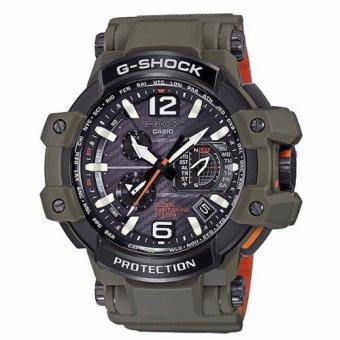 Casio G-Shock GPW-1000KH-3A Sapphire Glass with Non-reflective Coating Watch Green - intl  