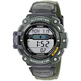 Casio Mens SGW300HB-3AVCF Multi-Function Sport Watch with Green Nylon Band - intl  