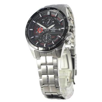 Casio Watch Edifice Chronograph Silver Stainless-Steel Case Stainless-Steel Bracelet Mens NWT + Warranty EFR-556DB-1A  