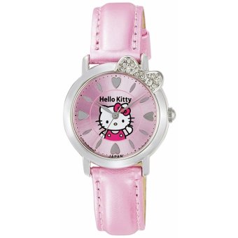 CITIZEN Q & Q (Citizen Q & Q) [Citizen Queue and Queue] CITIZEN Q & Q Watch Hello Kitty Analog Leather Belt Made in Japan Pink 0001N003 Women's - intl  