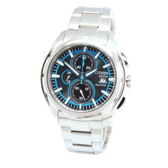Citizen Watch Eco-Drive Chronograph Silver Stainless-Steel Case Stainless-Steel Bracelet Mens Japan NWT + Warranty CA0270-59E  