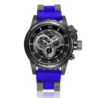 Clock Men Fashion Brand Sport Watch Men Stainless Steel Case Silicone Wrist Watches Quartz-watch  