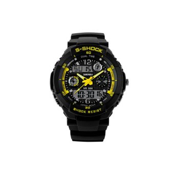 DHS SKMEI Hiking Multifunctional Sport Watch Wristwatch (Yellow)  