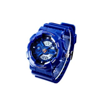 DHS SKMEI Male Waterproof LED Light Fashion Watch (Blue)  