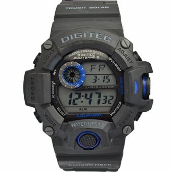 Digitec Men's DG2064BBL - Jam Tangan Pria Sport Watch - Strap Resin - Black  