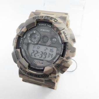 Digitec Original - DG 2008 - Jam Tangan Pria Digital - Strap Karet - Corak Loreng  